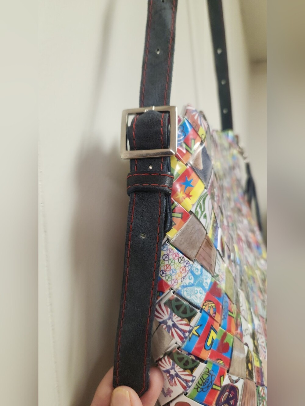Upcycled Nahui Ollin Handmade Origami Shoulderbag Brand New!! - Picture 7 of 15